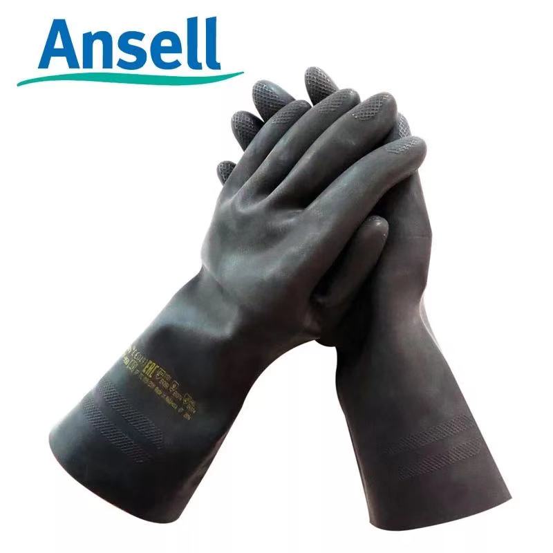 安思尔 87-950 橡胶防酸碱耐磨手套
