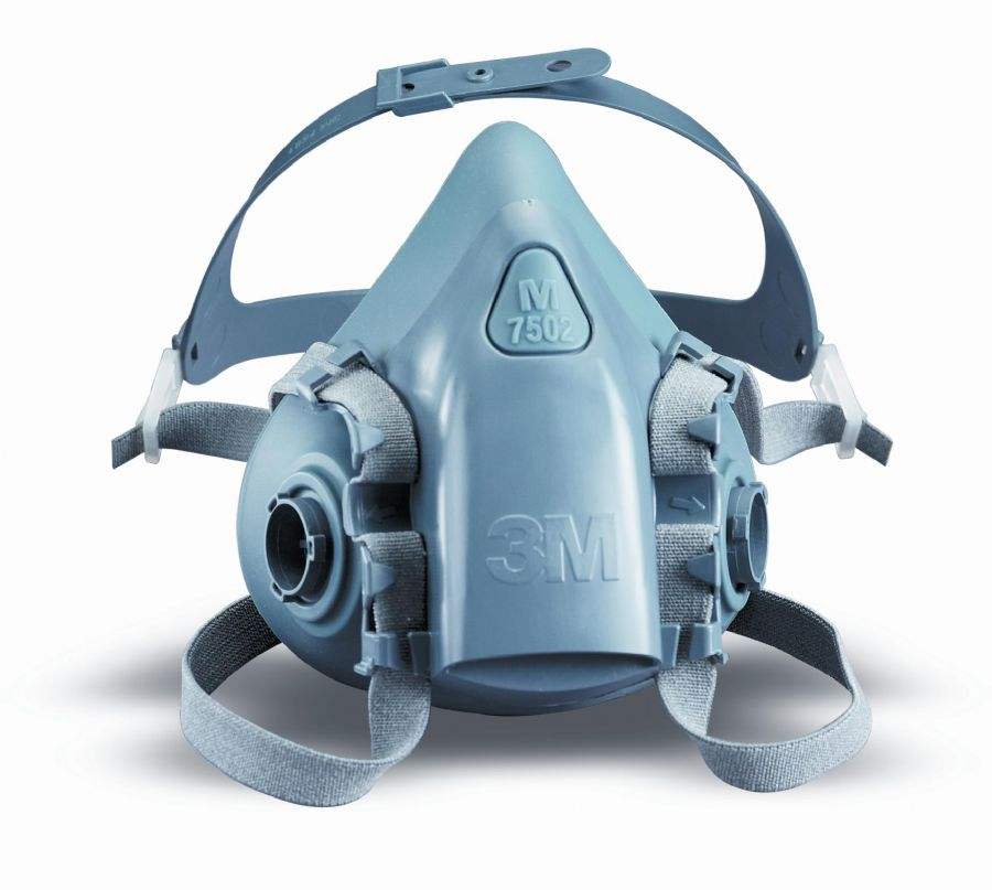 3M 7502舒适型硅胶半面型防毒面具